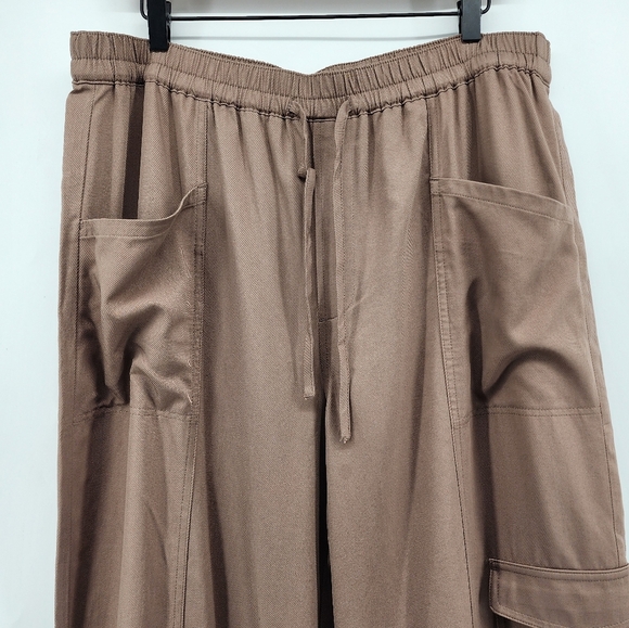 Madewell Softdrape Straight Cargo Pants Light Umber XL NEW - Picture 4 of 12